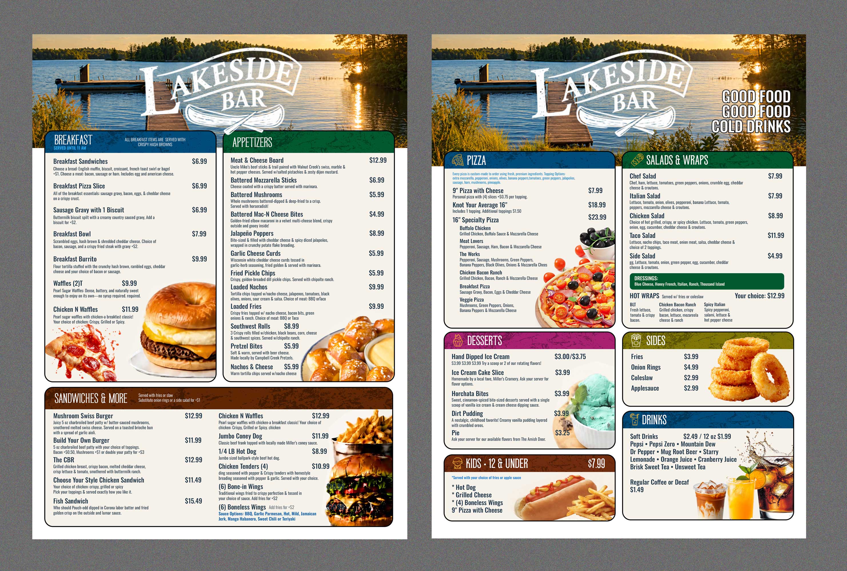 Menu Design by Stan$oul for Lakeside Bar | Design #37777500