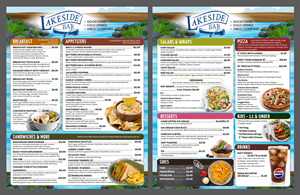 Menu Design by Fine Graphics House for Lakeside Bar | Design #37785470