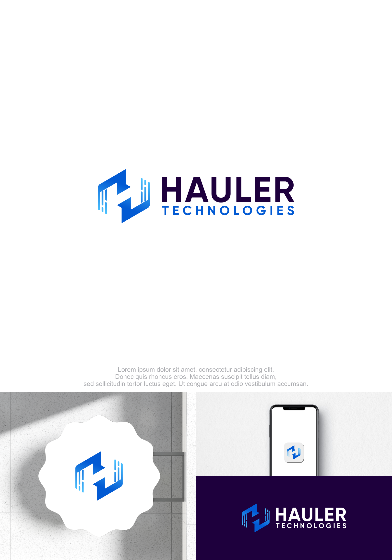 Logo Design by M.Syaiful Huda for Hauler Technologies s.r.o. | Design #37781272