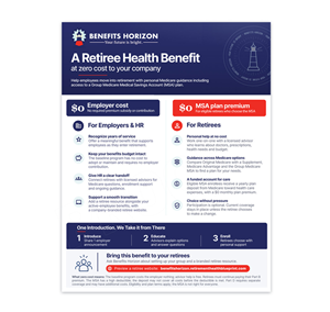 Group Retiree Health Benefit Flyer Design