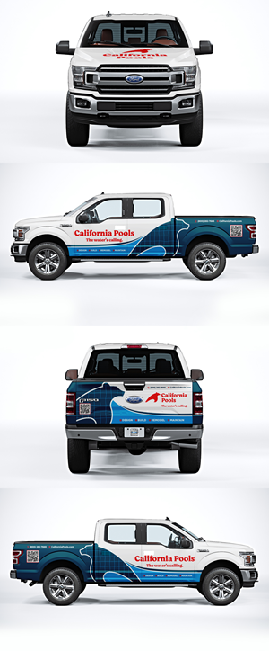 Car Wrap Design by ANGGI MAULANA PRAKOSO for California Pools | Design: #37808427