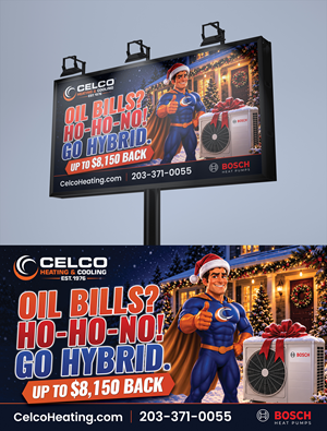 Billboard Design by ZML Agency for Celco Heating and AC | Design #37811852