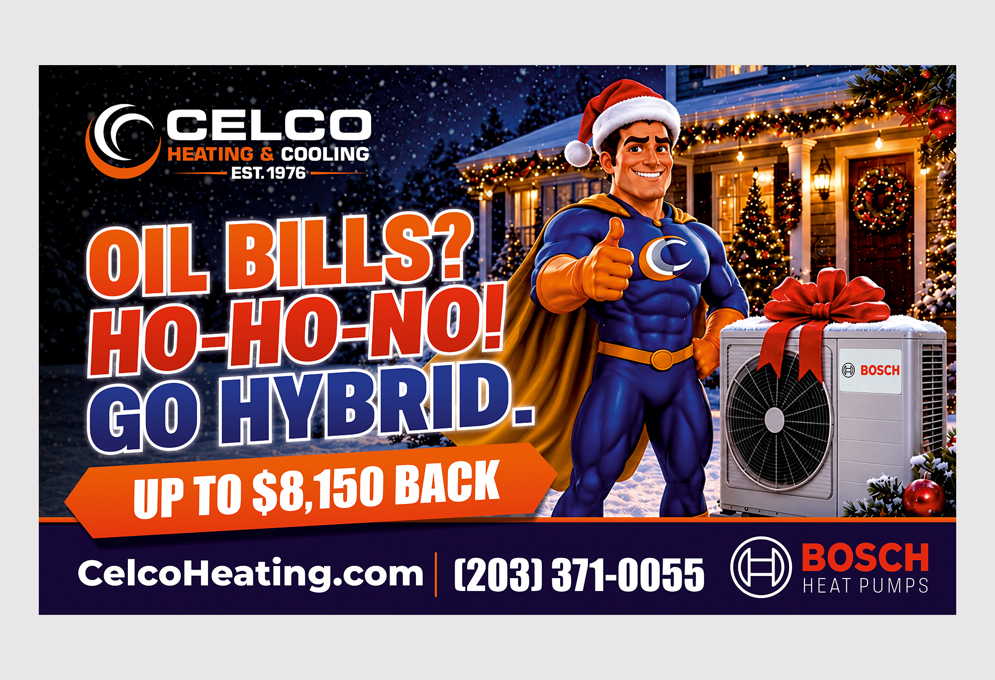 Billboard Design by Aurora:) for Celco Heating and AC | Design #37813406