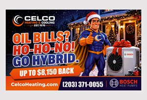 Billboard Design by Aurora:) for Celco Heating and AC | Design #37813408