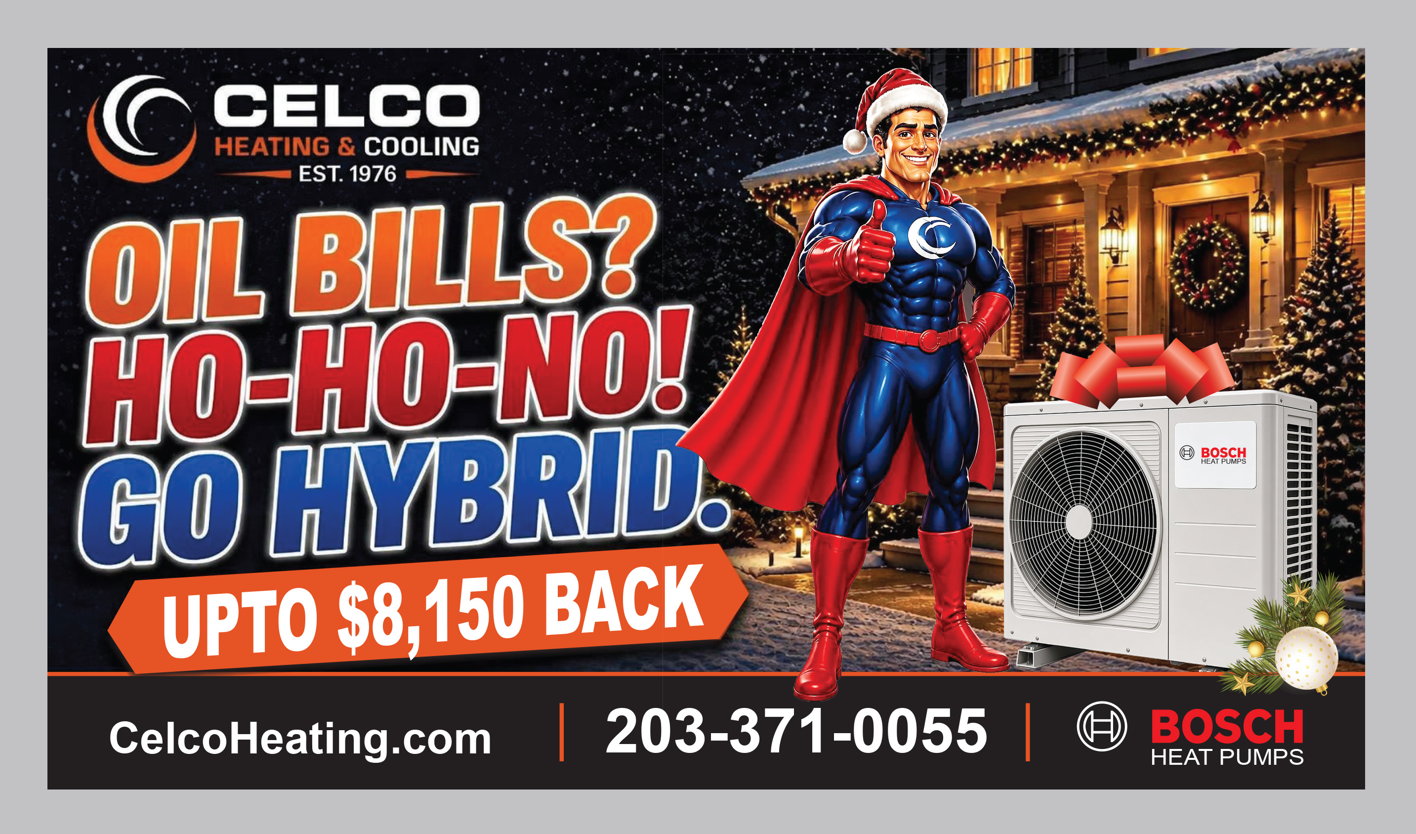 Billboard Design by Creative D2024 for Celco Heating and AC | Design #37814891