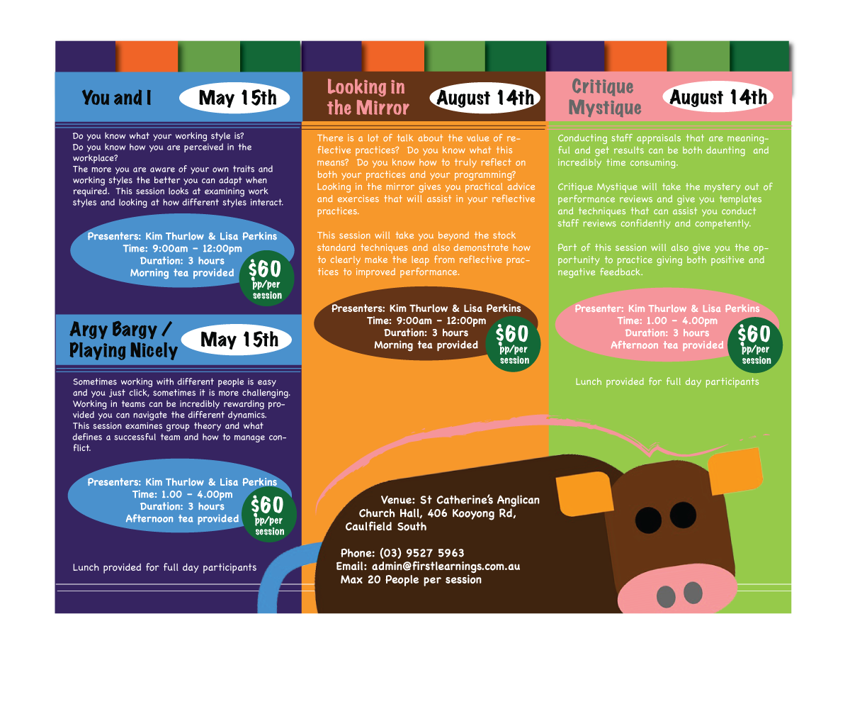 Brochure Design by Tracy for How Now Brown Cow | Design #3140529