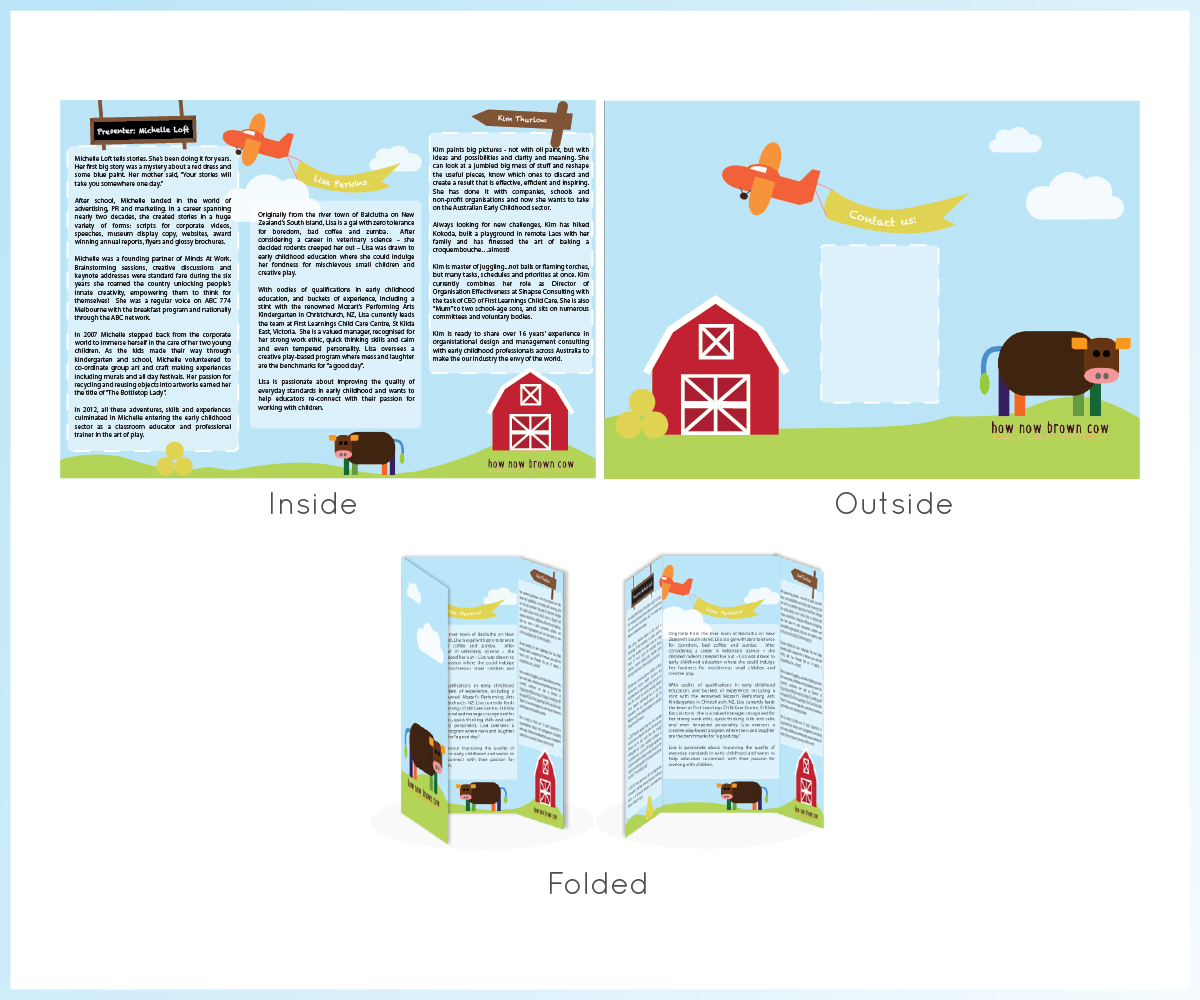 Design de Brochure par dewald.human pour How Now Brown Cow | Design #3130337