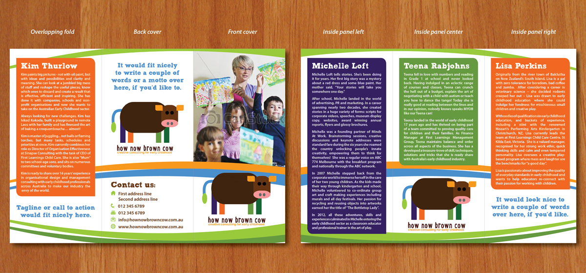 Brochure Design by Ekanite for How Now Brown Cow | Design #3134942