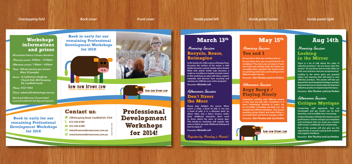 Brochure Design by Ekanite for How Now Brown Cow | Design #3141710
