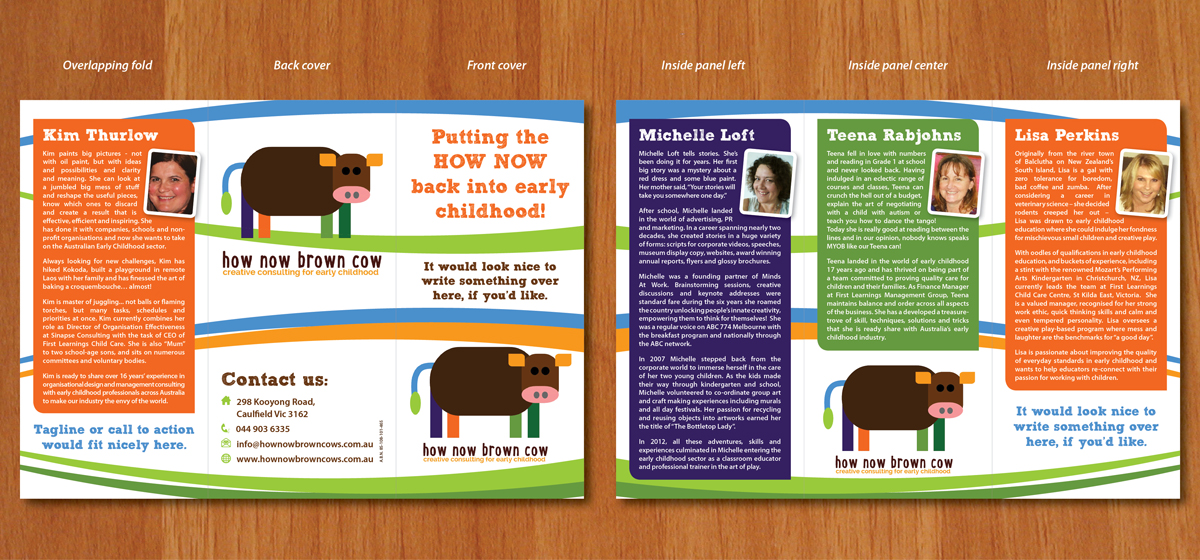 Broschüren-Design von Ekanite für How Now Brown Cow | Design #3173102