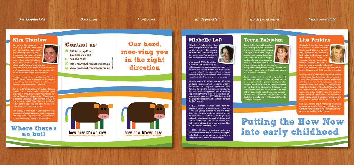Brochure Design by Ekanite for How Now Brown Cow | Design #3180562