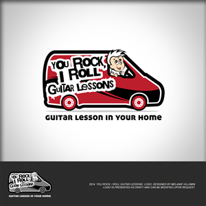 You Rock, I Roll Guitar Lessons | Diseño de Logo por mvillamin