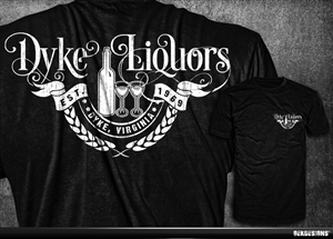 Dyke VA Liquor TShirt design | Design Graphique par gekgrfx