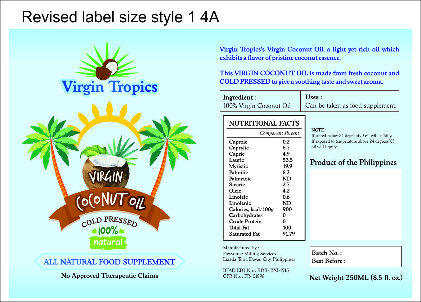 Design Étiquette par thisisit pour Freyvonne Milling Services | Design #21239292