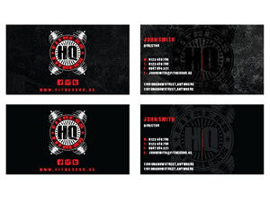business card design for health & fitness club | Visitenkarten-Design von MT