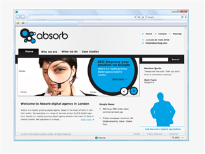 Web Design by Peter Huisman for Absorb London | Design #73706