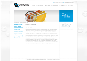 Diseño Web por Studio Pica para Absorb London | Diseño: #70007