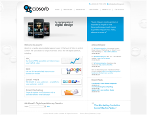 Diseño Web por Studio Pica para Absorb London | Diseño: #70011