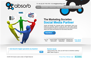 Diseño Web por Sky Ram para Absorb London | Diseño: #74226