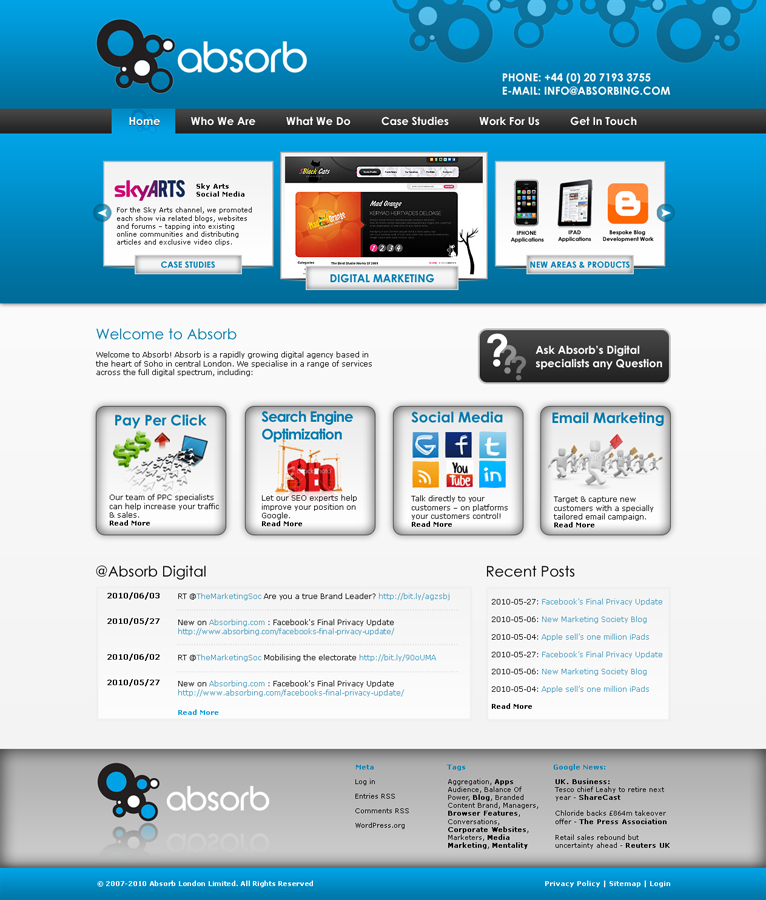 It Company Web Design For Absorb London By Loesigns Ae Web Design By Loesigns Ae For Absorb London 69625