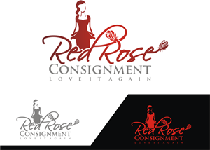 Logo Design by Mikka for Red Rose Consignment | Design: #3146603