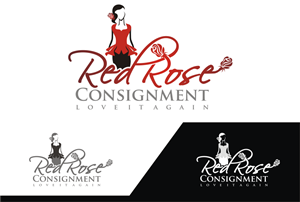 Logo Design by Mikka for Red Rose Consignment | Design: #3146614