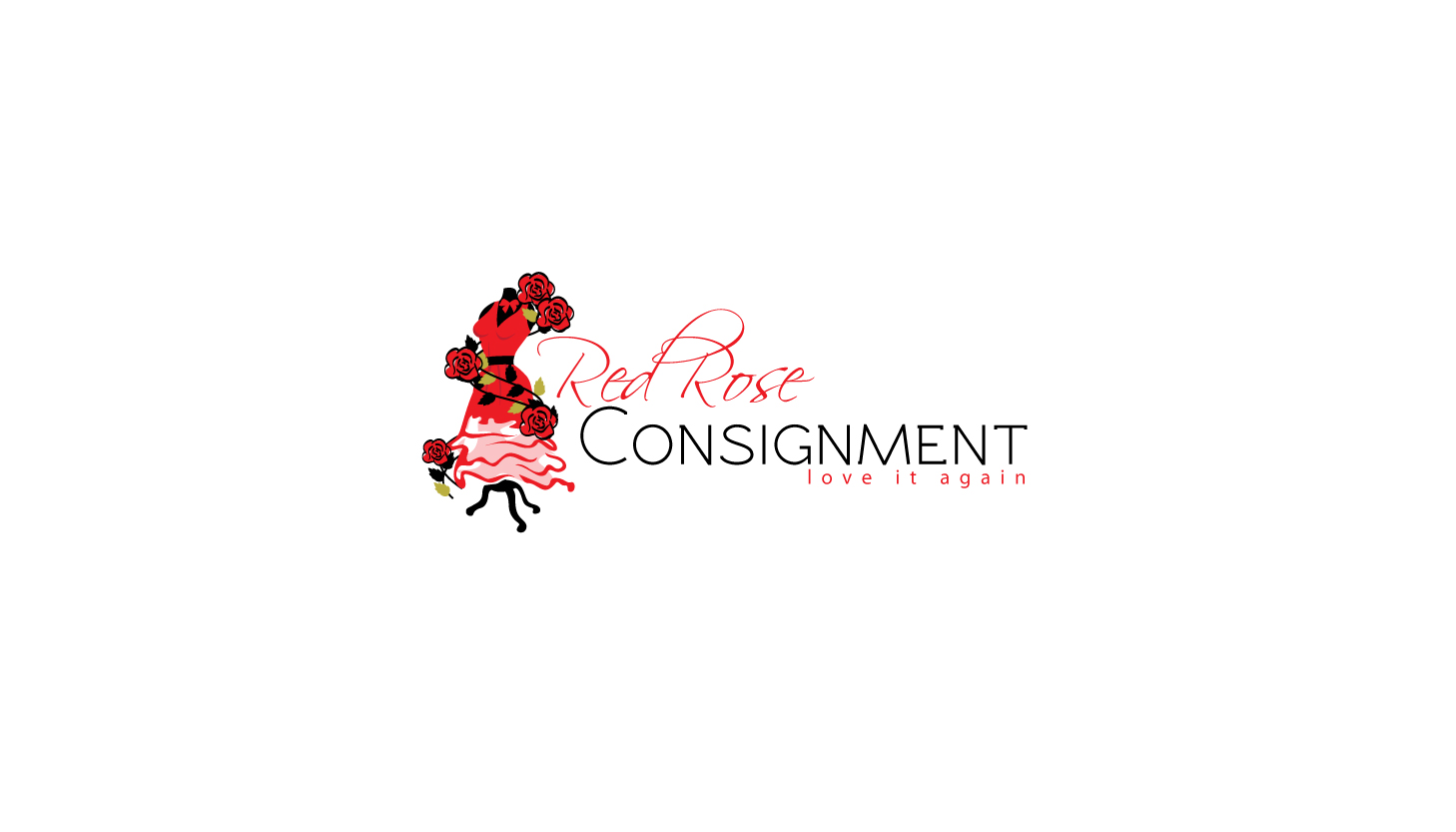 Logo Design by parshdelhi for Red Rose Consignment | Design #3170201