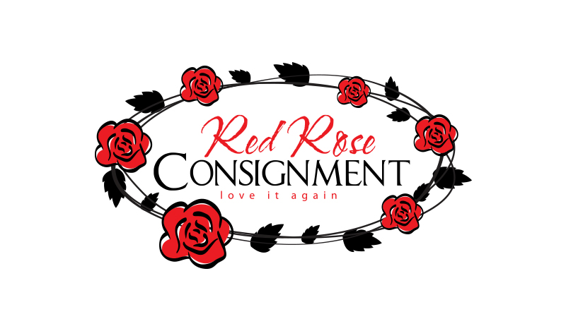 Logo Design by parshdelhi for Red Rose Consignment | Design #3197502