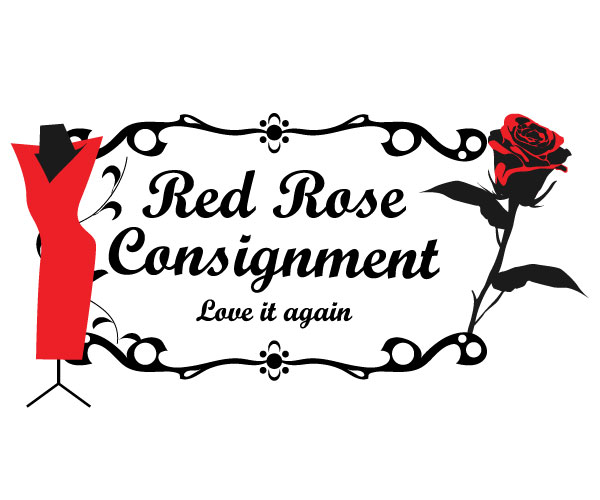 Logo Design by srisayart. for Red Rose Consignment | Design #3217396