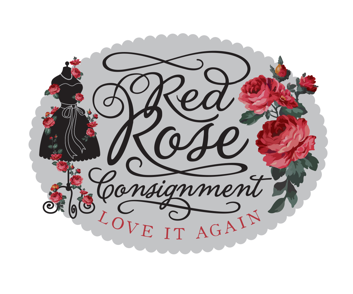 32 Personable Colorful Fashion Logo Designs for Red Rose Consignment
