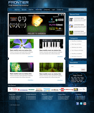 Wordpress Design by Best Design Hub for Frontier Animation Studios LTD | Design: #762705