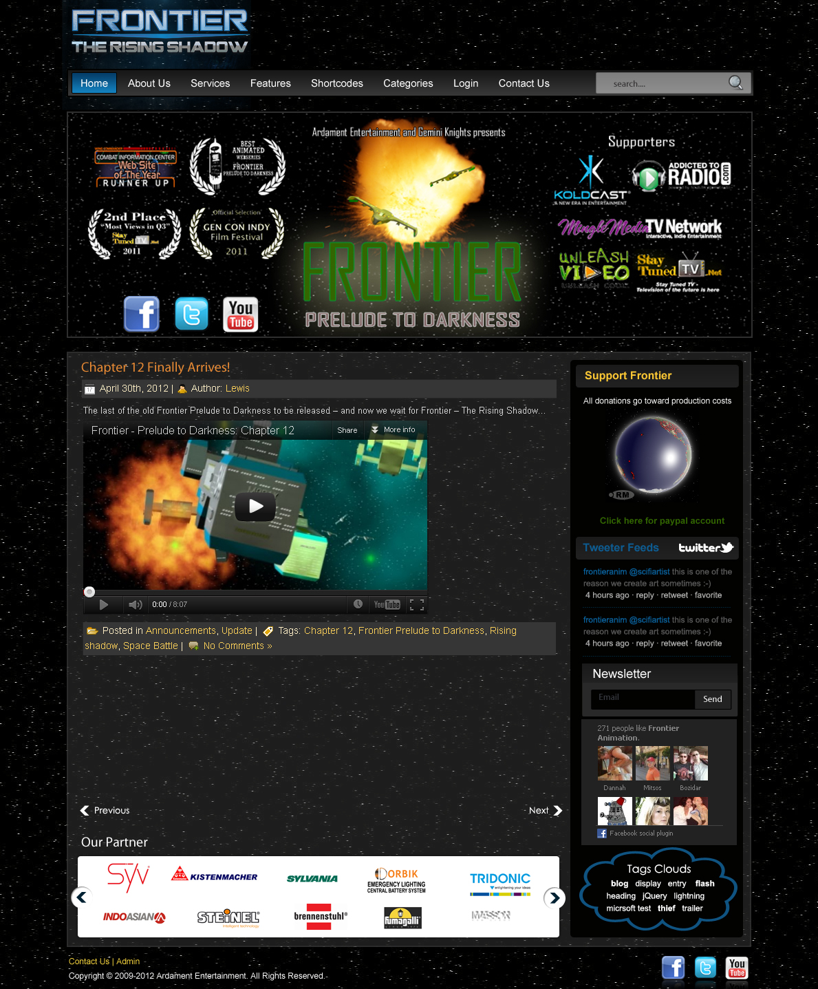 Diseño Wordpress por Best Design Hub para Frontier Animation Studios LTD | Diseño #767742