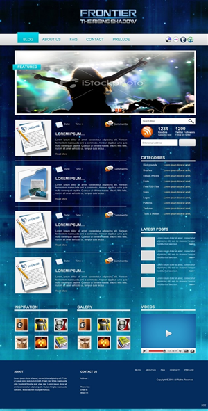 Wordpress Design by pb for Frontier Animation Studios LTD | Design: #776895