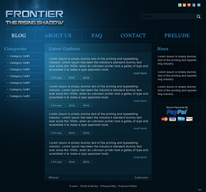 Wordpress Design by pb for Frontier Animation Studios LTD | Design: #776897