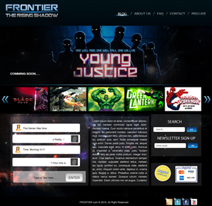 Wordpress Design by pb for Frontier Animation Studios LTD | Design: #776899