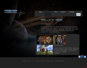 Wordpress Design by pb for Frontier Animation Studios LTD | Design: #781804