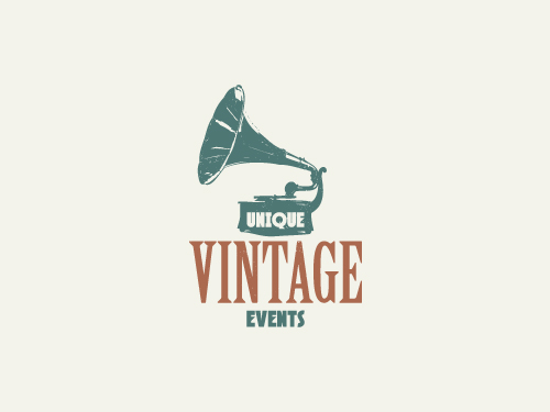 Logo Design by Hoopoe for Unique Vintage Events | Design #3159242