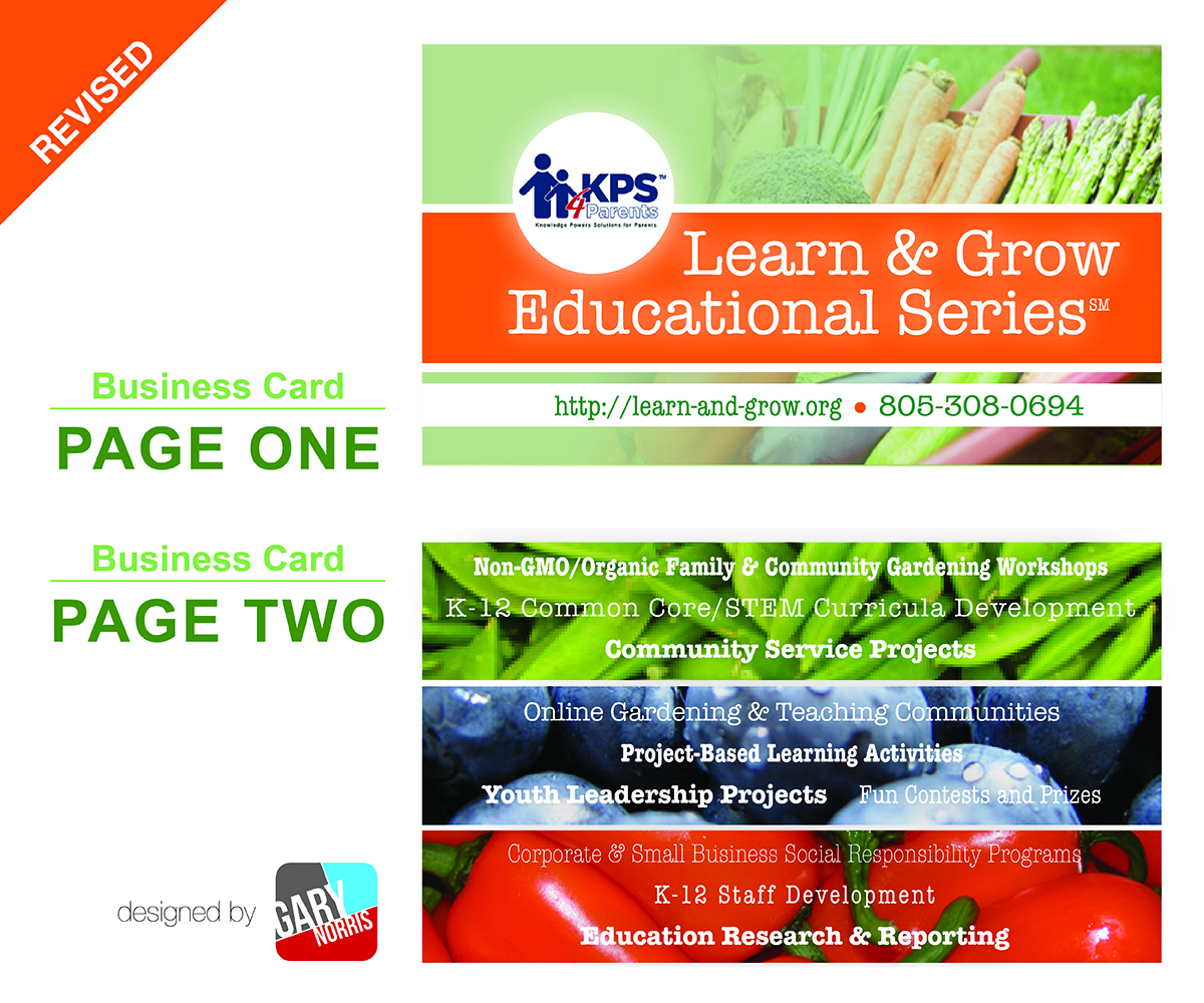 Business Card Design by Gary Lee Norris for KPS4Parents, Inc. | Design #3162546