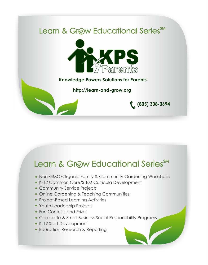 Diseño de Tarjeta de Presentación por IneseRo para KPS4Parents, Inc. | Diseño #3169508