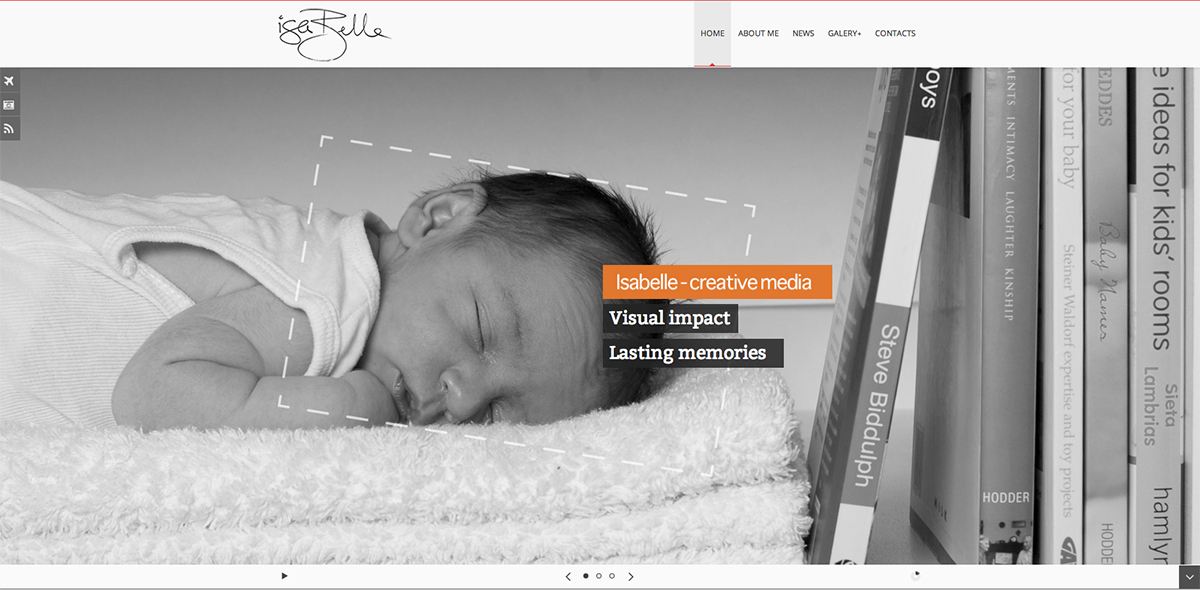 Web Design by Bilyana Stoyanovska for Isabelle Photography | Design: #3259676