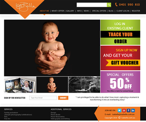 Web Design by Sukrutisolutions for Isabelle Photography | Design: #3169380