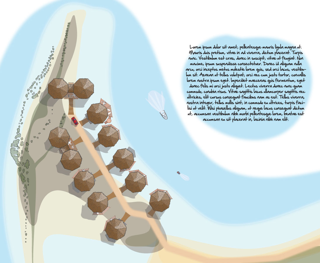 Illustration Design by Kings Bishop Design for Tides Beach Resort LTD | Design #777481