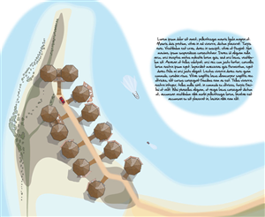 Illustration Design by Kings Bishop Design for Tides Beach Resort LTD | Design: #777481