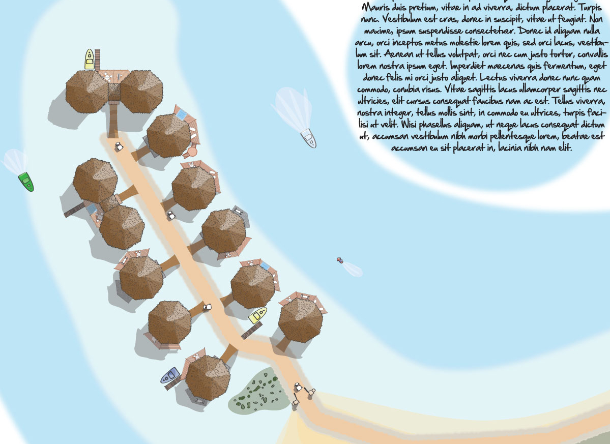 Illustration Design by Kings Bishop Design for Tides Beach Resort LTD | Design #780199