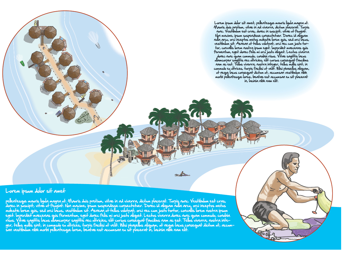 Diseño Con Ilustración por Kings Bishop Design para Tides Beach Resort LTD | Diseño #791956