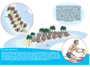 Illustration Design by Kings Bishop Design for Tides Beach Resort LTD | Design: #791956