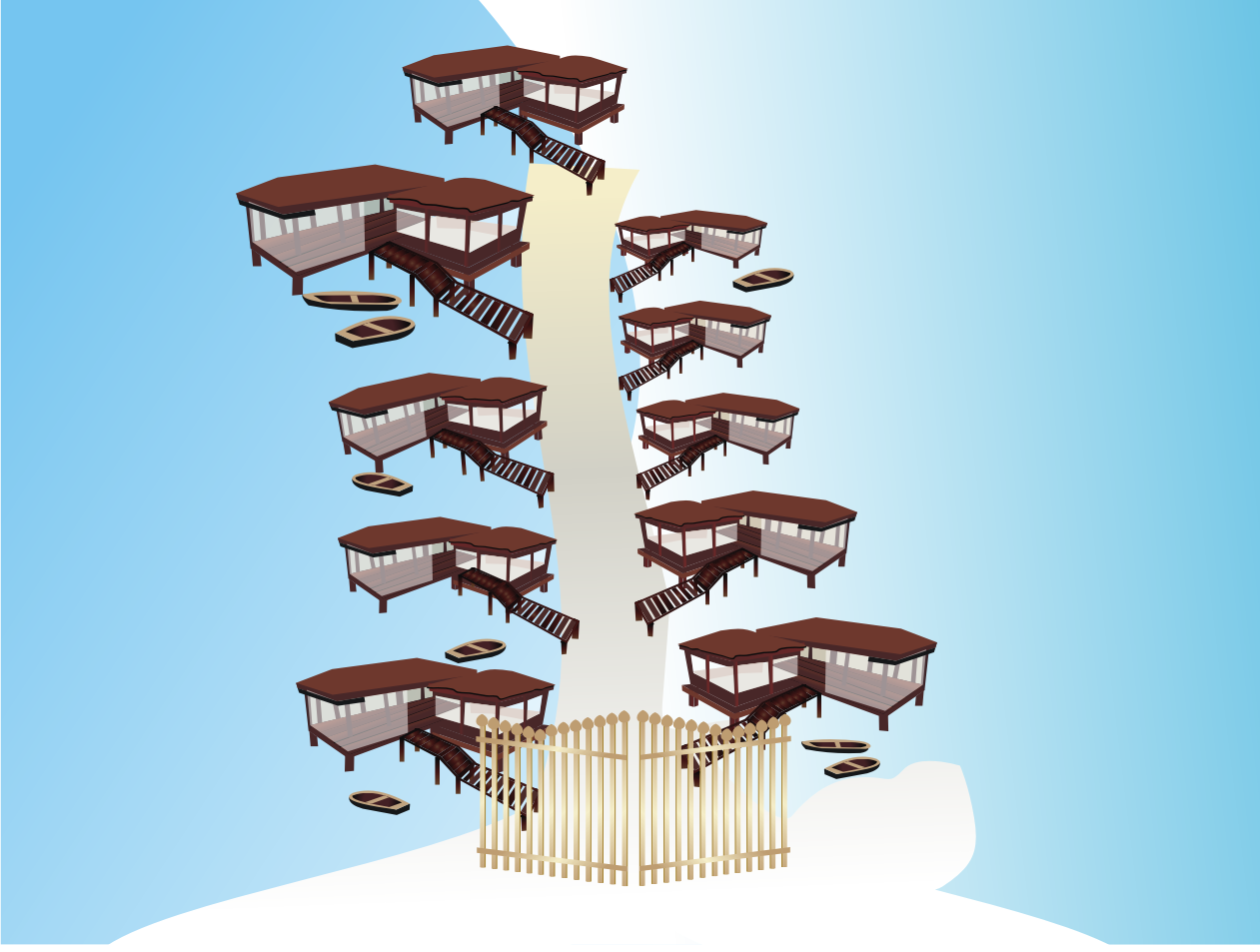 Illustration Design by Blueberry for Tides Beach Resort LTD | Design #796853
