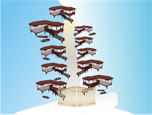 Design Illustration par Blueberry pour Tides Beach Resort LTD | Design #796853
