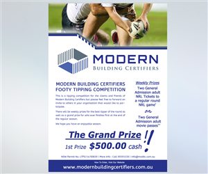 Flyer Design by Danny Augustinus, S.Des for Modern Building Certifiers | Design #3140203