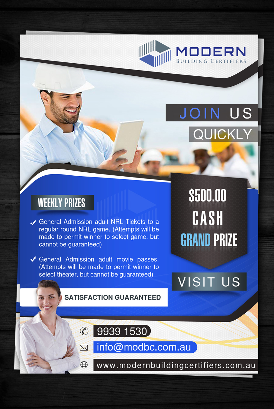 Flyer Design by ESolz Technologies for Modern Building Certifiers | Design #3135992